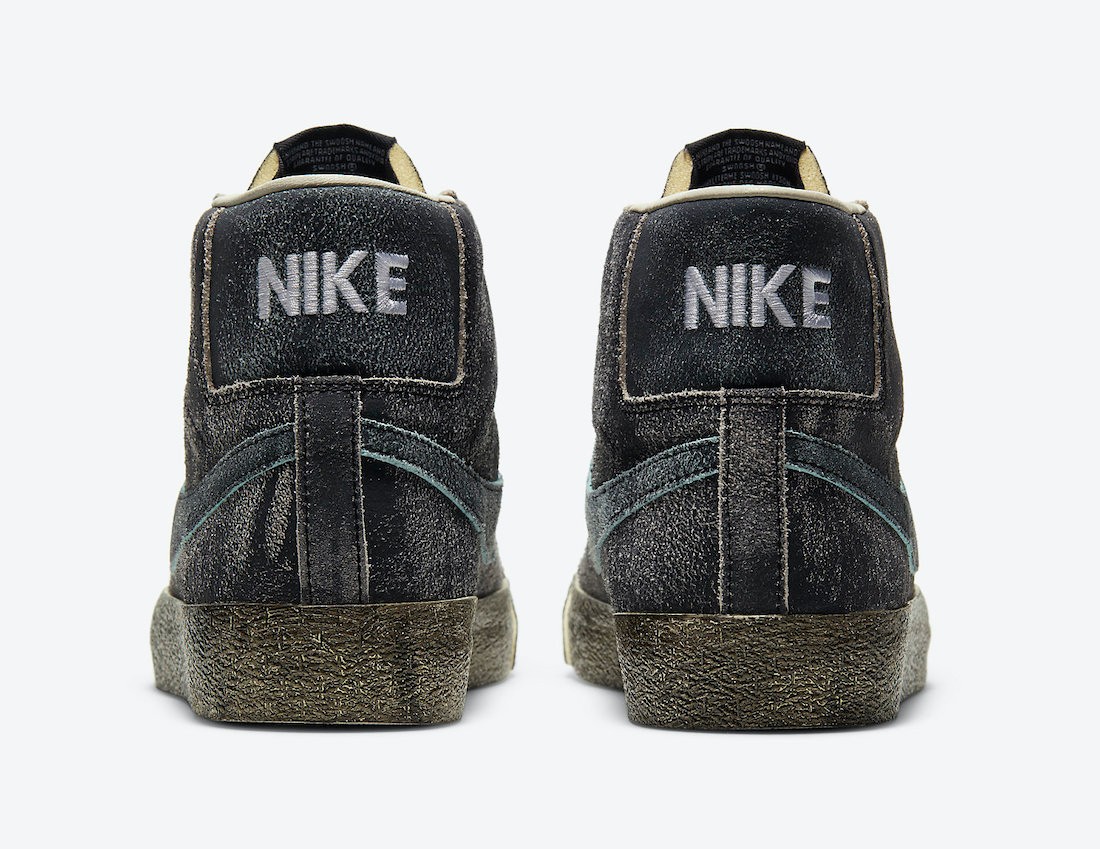 做旧风格,全新 nike sb blazer mid "faded black"官图释出